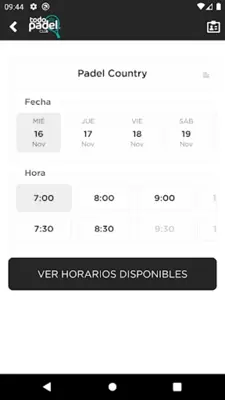 Todo Padel Club android App screenshot 0